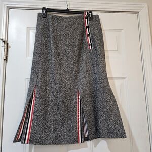 THOM BROWNE Cashmere  and Silk Skirt Italian Size 44 US Size 8
